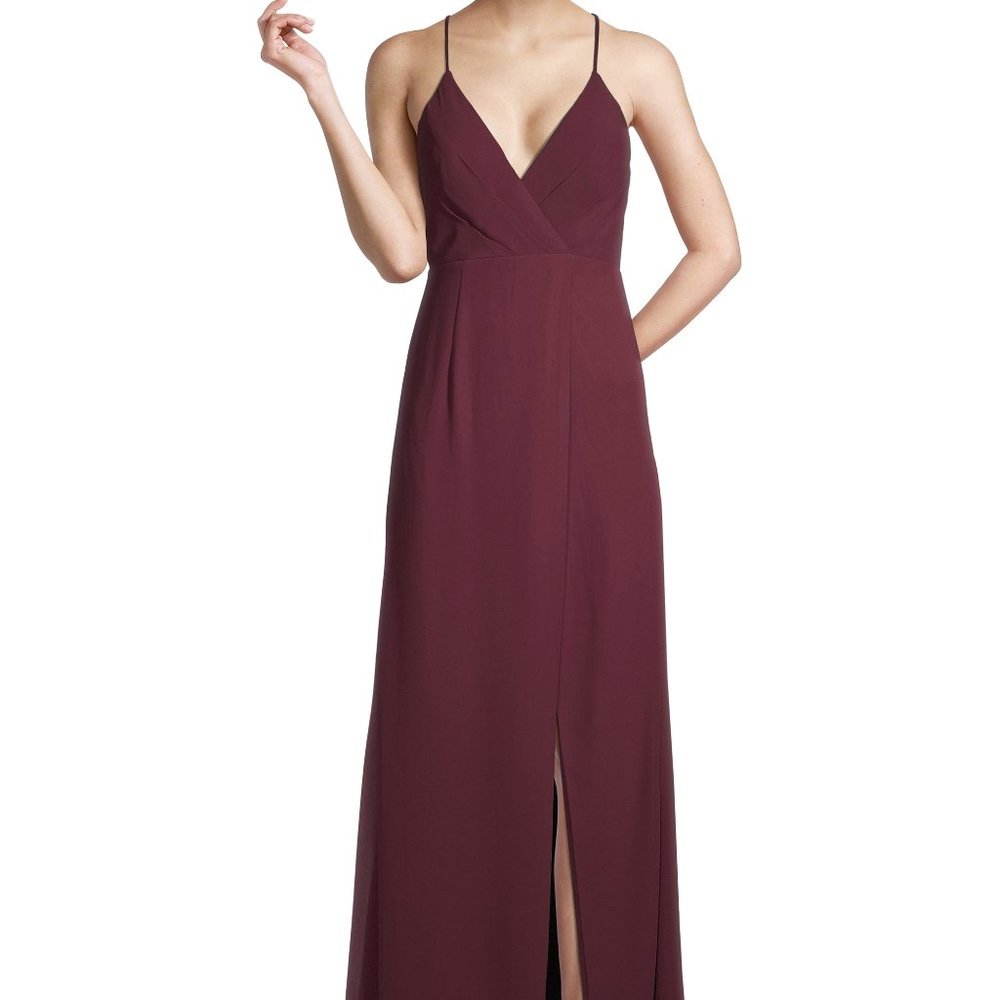 Bill Levkoff | Alexa Style Bridesmaid Dress in Wine